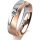 Ring 18 Karat Rotgold/950 Platin 5.5 mm sandmatt 1 Brillant G vs 0,090ct