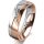 Ring 18 Karat Rotgold/950 Platin 5.5 mm poliert 5 Brillanten G vs Gesamt 0,045ct