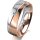 Ring 18 Karat Rotgold/950 Platin 6.0 mm poliert 1 Brillant G vs 0,025ct