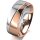 Ring 18 Karat Rotgold/950 Platin 7.0 mm poliert