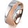 Ring 18 Karat Rotgold/950 Platin 7.0 mm kreismatt