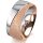 Ring 18 Karat Rotgold/950 Platin 8.0 mm kreismatt