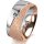Ring 18 Karat Rotgold/950 Platin 8.0 mm kreismatt 1 Brillant G vs 0,090ct