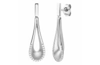 Ohrschmuck 925 Silber rhodiniert 38 Zirkonia
