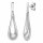 Ohrschmuck 925 Silber rhodiniert 38 Zirkonia
