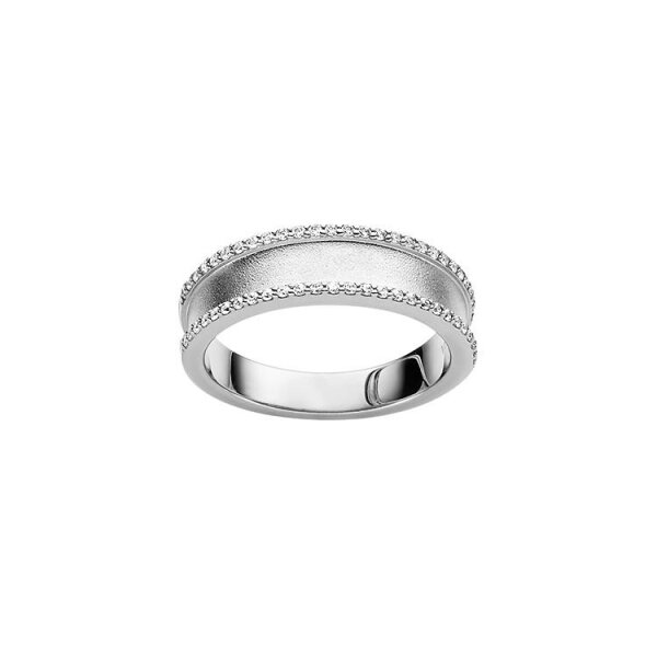 Ring 925 Silber rhodiniert 54 Zirkonia