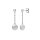 Ohrschmuck 925 Silber rhodiniert Zirkonia