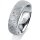 Ring Platin 950 6.0 mm kristallmatt 1 Brillant G vs 0,065ct