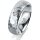 Ring Platin 950 6.0 mm diamantmatt 1 Brillant G vs 0,065ct