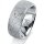 Ring Platin 950 8.0 mm kristallmatt 1 Brillant G vs 0,065ct