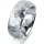 Ring Platin 950 8.0 mm diamantmatt 1 Brillant G vs 0,065ct