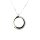 Halsschmuck 14 Karat Weissgold Br. 0,12ct G si