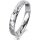 Ring 18 Karat Weissgold 3.5 mm diamantmatt 1 Brillant G vs 0,025ct