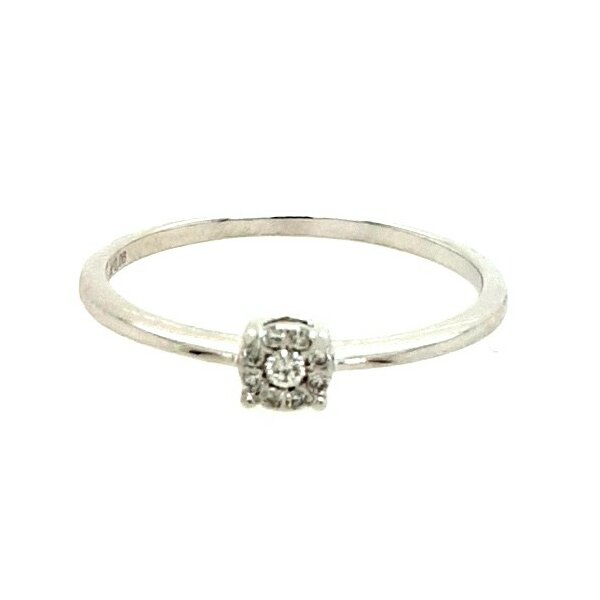 Ring 14 Karat Weissgold Brillanten 0,07ct G si