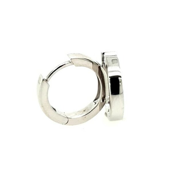 Ohrschmuck 14 Karat Weissgold Kreolen