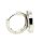 Ohrschmuck 14 Karat Weissgold Kreolen