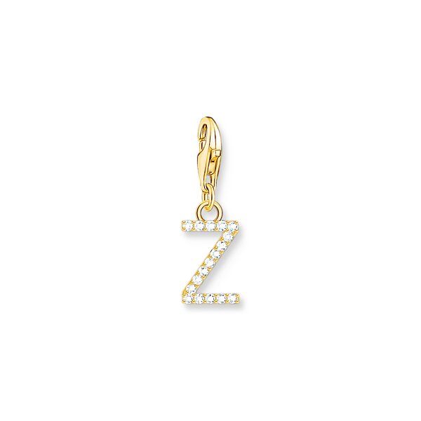 Anh&auml;nger 925 Silber gelbvergoldet Zirkonia "Z"