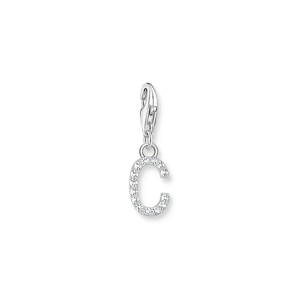 Anh&auml;nger 925 Silber Zirkonia "C"