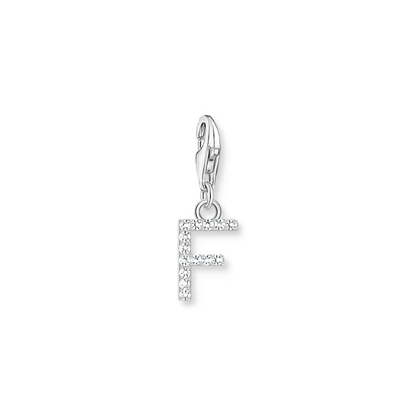 Anh&auml;nger 925 Silber Zirkonia "F"