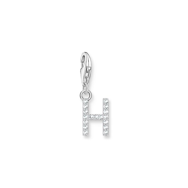 Anh&auml;nger 925 Silber Zirkonia "H"