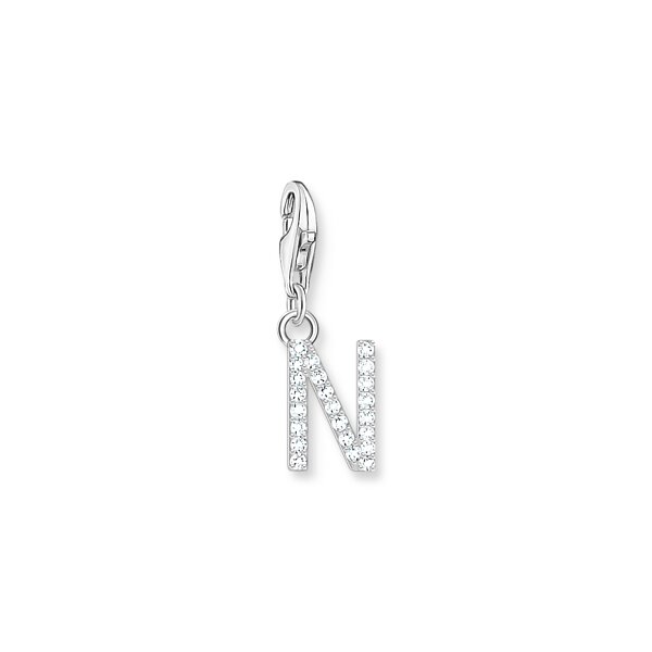 Anh&auml;nger 925 Silber Zirkonia "N"