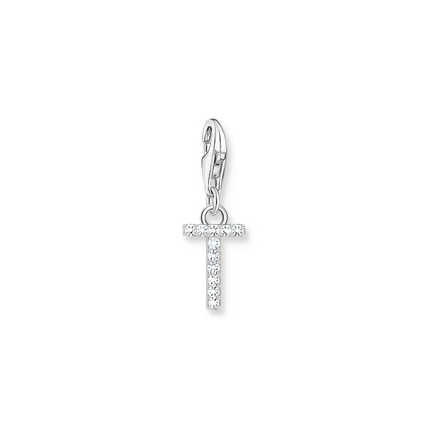 Anh&auml;nger 925 Silber Zirkonia "T"