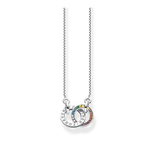 Halsschmuck 925 Silber "together" bunte Zirkonia
