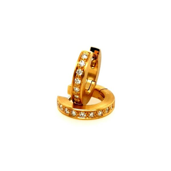 Ohrschmuck 18 Karat Gelbgold 18 Brillanten 0,18ct G vs