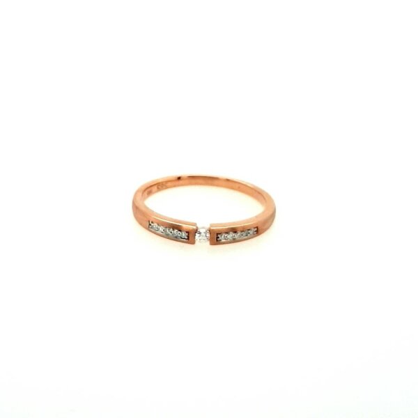 Ring 14 Karat Gelbgold Brillanten 0,07ct w si