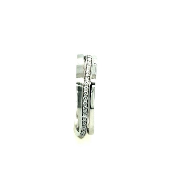 Ring 14 Karat Weissgold Brillanten 0,50 W si