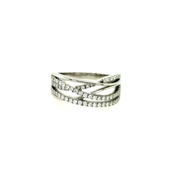 Ring 14 Karat Weissgold 0,5ct W si