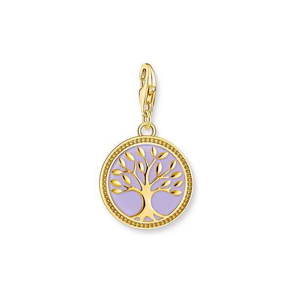Anh&auml;nger 925 Silber 18 Karat gelbvergoldet "Tree of Love"