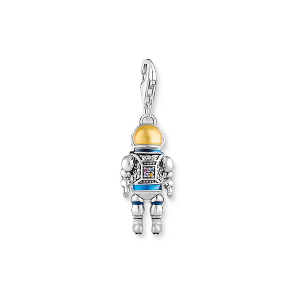 Anh&auml;nger 925 Silber bunte Zirkonia "Astronaut"