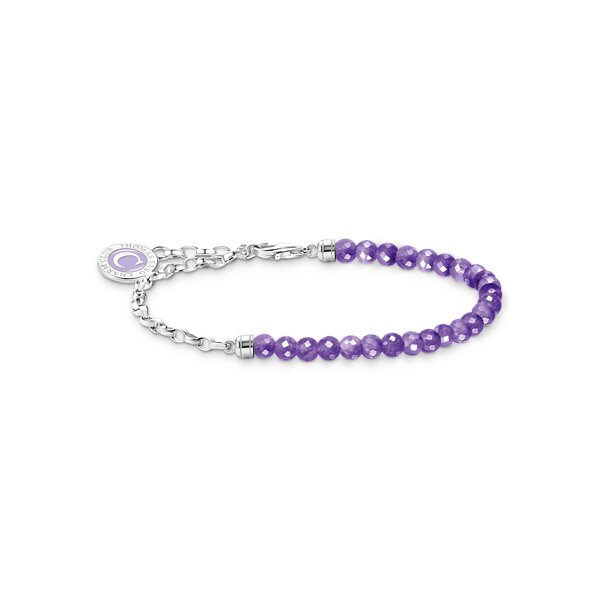 Armschmuck 925 Silber imitierter Amethyst