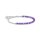 Armschmuck 925 Silber imitierter Amethyst