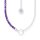 Halsschmuck 925 Silber imitierter Amethyst