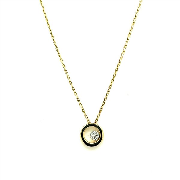 Halsschmuck 14 Karat Gelbgold 0,008ct w si