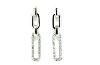 Ohrschmuck 925 Silber rhodiniert Zirkonia