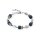 Coeur de Lion Armschmuck Edelstahl GeoCUBE Iconic Precious Onyx Kristall-schwarz