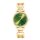 Coeur de Lion Armbanduhr Edelstahl gold Sparkling Fabulous green Statement