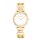 Coeur de Lion Armbanduhr Edelstahl gold Sparkling Perlmutt Statement