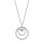 Halsschmuck 925 Silber rhodiniert 32 Zirkonia