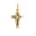 Anh&auml;nger 14 Karat Gelb/Weissgold Kreuz