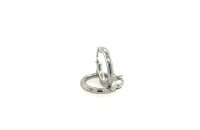 Ohrschmuck 14 Karat Weissgold Kreolen