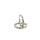 Ohrschmuck 14 Karat Weissgold Kreolen