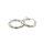 Ohrschmuck 14 Karat Weissgold Kreolen