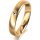 Ring 18 Karat Gelbgold 4.0 mm längsmatt 1 Brillant G vs 0,025ct