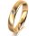 Ring 18 Karat Gelbgold 4.0 mm längsmatt 1 Brillant G vs 0,050ct