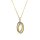Anh&auml;nger 14 Karat Gelb-/Weissgold Brillant 0,025ct w si