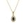 Anh&auml;nger 14 Karat Gelbgold Bl.Saphir, Brillanten 0,05ct w si